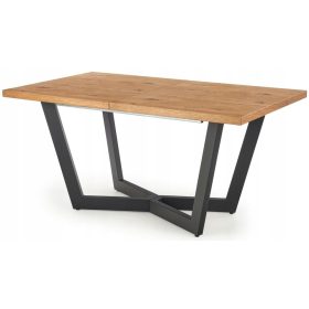    Halmar MASSIVE téglalap alakú kihúzható asztal 160 x 90 x 77 cm natúr tölgy