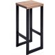 Szilárd hocker bútor komplex fém tetőtér 75 cm - h75/prg - széklet széklet
