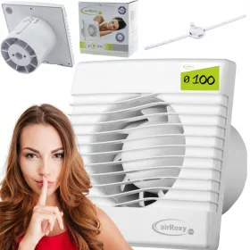   airRoxy fürdőszoba ventilátor VENTILÁTORSAPKA 100 PÁRASZÁLLÍTÓ 100 mm