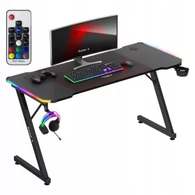   Huzaro Hero 3.3 RGB LED játék számítógép asztal + XXL pad