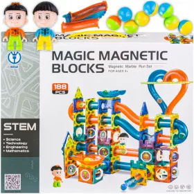    DK Magnetic Blocks Mágneses blokkok Ball Track 188 Elements Ball Track 188 db.