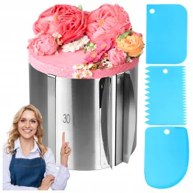   Elitehoff tortaforma 30 x 15 cm + DEKORÁCIÓS spatulák süteményekhez és krémes tortákhoz - 3 db