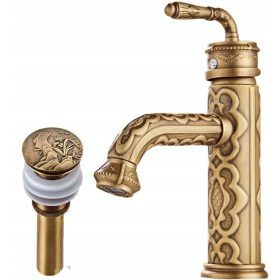 Szabadon álló mosdócsap CHDE Old Retro Brass MASTER arany