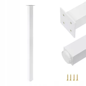   Bútor láb az asztal asztali fém tetőtérén - Fehér - H 110 cm + Reg