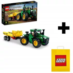    LEGO Technic John Deere 9620R 4WD traktor 42136 + LEGO papír ajándéktáska közepes M 41x34x12 cm
