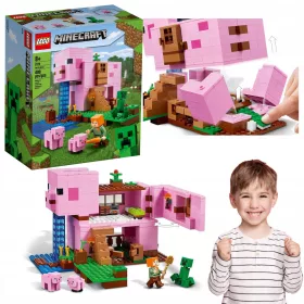    LEGO MINECRAFT KREATÍV PIG ALAKÚ HÁZ ROBBANÁS FUNKCIÓVAL ÚJ