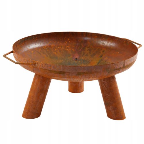  Acél Kerti Fire Pit Tűztál Nyersacél Csavarozott Korfu 58 cm
