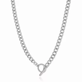    Férfi nyaklánc sebészeti acélból, ezüstből, ajándék neki