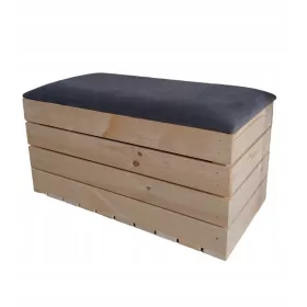 Fa pouf sebességváltó 60x40 kárpitozott csomagtartó