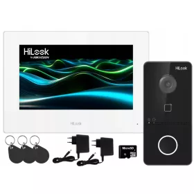   Videó kaputelefon WiFi Video Intercom LCD domu HiLook Hikvision IP-VIS-SLIM-W