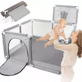   Playpen kosár száraz medencével gyermekeknek NICEKIDS 125 x 125 cm