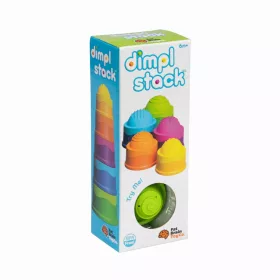    Fat Brain Toys Dimpl Stack FA293 érzékszervi piramis, sokszínű