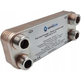  SANITLINE HŐCSERÉLŐ 12 lapos 15 kW 4x 3/4"