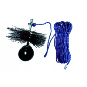   Kéménytisztító készlet, 200 mm-es kefe + 2,5 kg-os labda + 15 m-es kötél