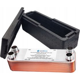  SANITLINE HŐCSERÉLŐ 30kW 3/4" + SZIGETELÉS