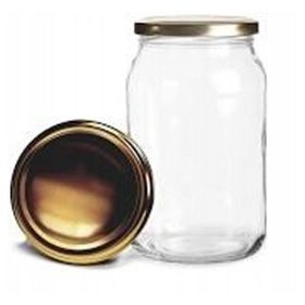   Élelmiszertartó - Átlátszó kupakkal ellátott üvegedény, 900 ml