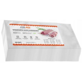   Élelmiszertartó - Recézett zacskók 20x30 cm Vákuumos csomagoláshoz