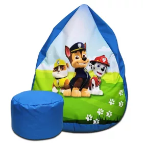   Pouf SAKO Gyerek táska fotel 68 x 91 cm INGYENES lábtartó PAW PATROL táska