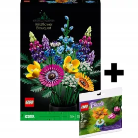    LEGO ICONS 10313 vadvirág csokor + LEGO Friends 30417 Friends kerti virág és pillangó