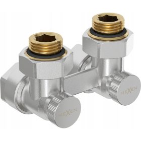    MEXEN SZÖGSZELEP 1/2"x16 MM KÉTCSÖVES DN50 NIKKEL RADIÁTORHOZ