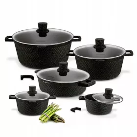   Edénykészletek - Konighoffer Escuro XXL alumínium edénykészlet, 11 db.