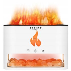    Aromaterápiás aromadiffúzor LED FLAME AromaFire Himalayan Salt White
