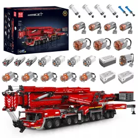    Mold King Technic Liebherr LTM 11200 piros mobil daru készletek Építőipari játékok