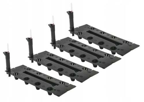  Prosperplast virágcserép 206 cm x 18 x 4 cm fekete műanyag