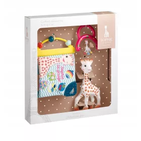    Sophie la Girafe csörgő fogasgumi, kaucsuk, műanyag, barna és bézs árnyalatú szövet