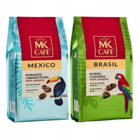   KÉSZLET Kávébab MK Cafe Brasil 100% Arabica 400g MK Cafe Mexico 400g