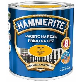 A festékek és lakkok - Hammerite fémfesték sárga 2,5 l