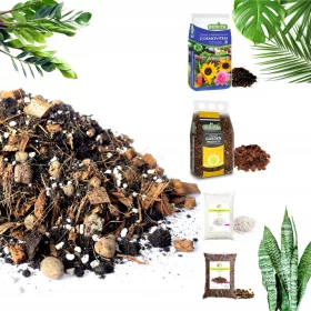   Kerti talaj - KÖNNYŰ PREMIUM ALJZATRÁCS VIRÁGHOZ MONSTERA PALM STRELICJA 12L