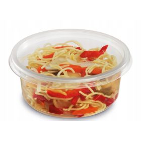   Eldobható étkészlet - Kerek levestartók + PP fedő 350ml 50db