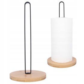   Papírtörlő tartó - Fekete acél konyhai papírtörlő tartó