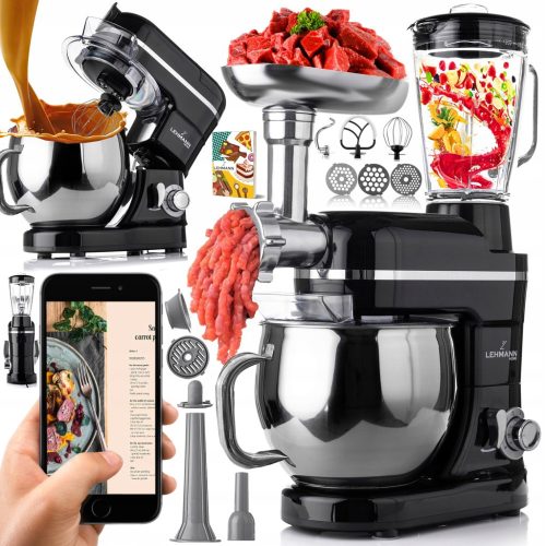  Lehmann Mastic 3000 W konyhai robotgép fekete