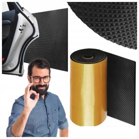   AJTÓDUKÓ GARÁZS FALI Szőnyeghez habszivacs AUTÓVÉDŐ SZETT + Piros telefonkötél