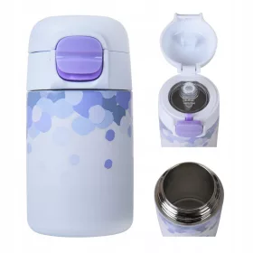    Termálbögre szívószállal gyerekeknek, üveg, BPA mentes Casno 350 ml