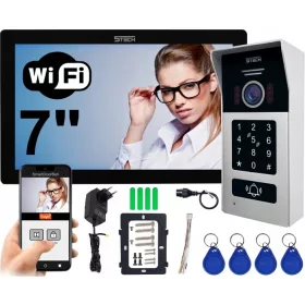   Digitális videó kaputelefon TWIN VIRGO ONE B Gate Station 82225 RFID kódoló