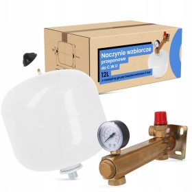   HMV membrán tágulási tartály 12 l tartály membrán csoport sárgaréz 6 bar