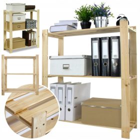    Wamar fa raktári polc 90 x 80 x 28 cm max. 40 kg polconként