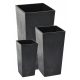  Lamela virágcserép 25 cm x 25 x 47 cm átmérő 25 cm műanyag fekete + 2 egyéb termék