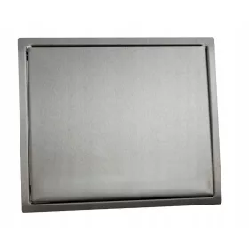Behajtható ajtó, csúszdaajtó, 22x26cm INOX