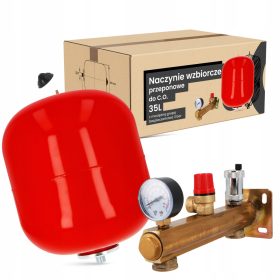    Központi tágulási tartály 35L, sárgaréz, 3. csoport, bár