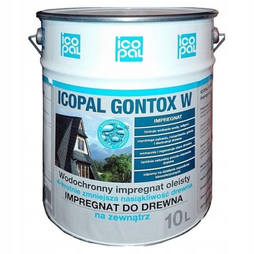 Icopal Gontox faimpregnáló W 10 l, színtelen