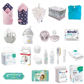    Kakas szett újszülöttnek és anyának BOX XL Girl + INGYENES