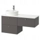 Ikea Godmorgon/Tolken/Tornviken kabinet a Gillburen alatt 122x49x74 cm Washbasin