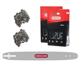   Vezetősín - 14" RÚD + 2X LÁNC 52 LINKEK OREGON EREDETI 140SDEA041 + 91P052E