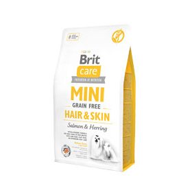    Brit Care Mini Hair Skin száraz kutyaeledel lazac heringgel 2 kg