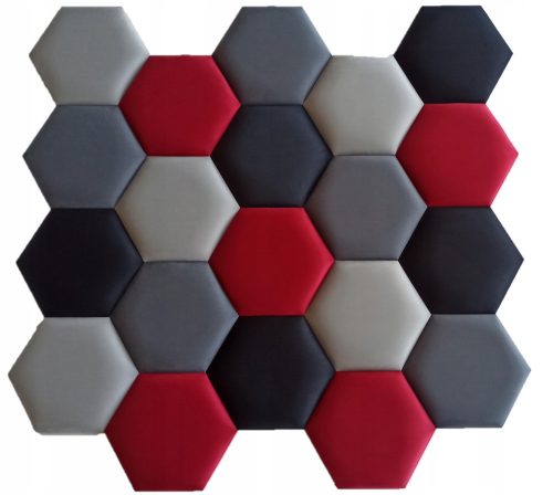 HEXAGON PANEL KÉSZLET kárpitozott panelek HONEYCOMB HEXAGON 20 db