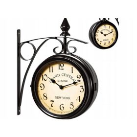 Óra - Fekete falióra 34cm